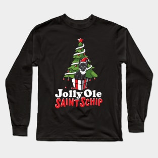 Jolly Ole Saint Schip - Schipperke Christmas! Long Sleeve T-Shirt